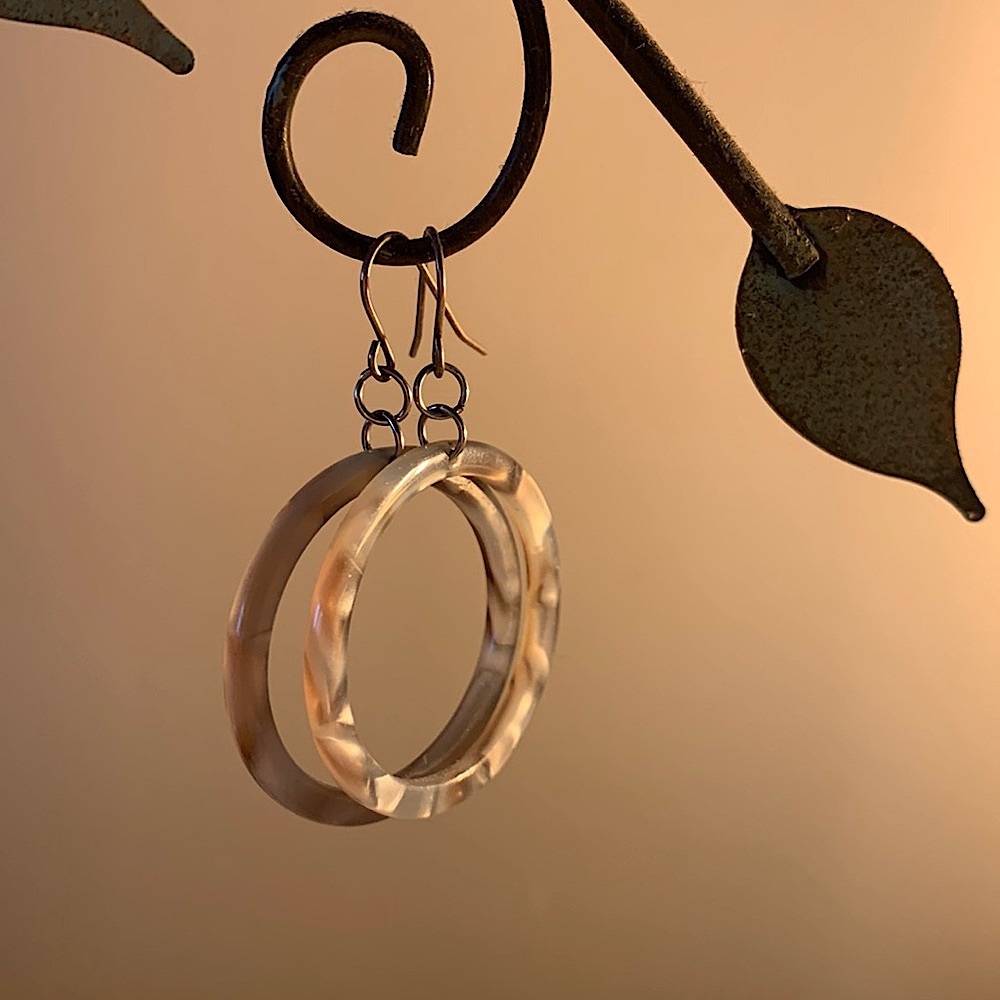 $10 ADD ON: Plastic hoop earrings